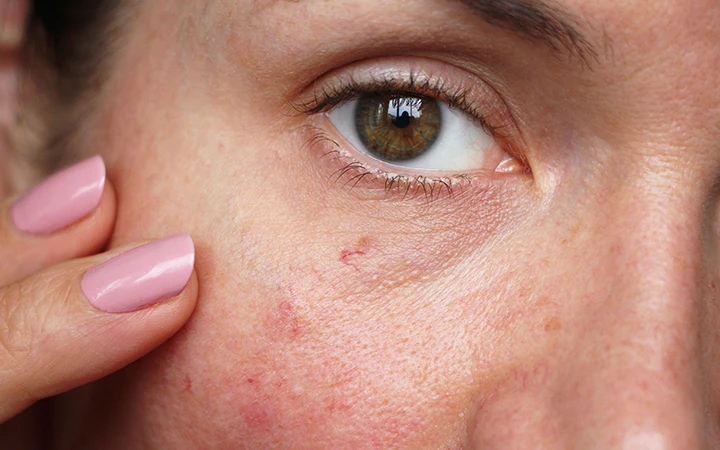 capillaries on the skin of the face capillaries on the skin of the face